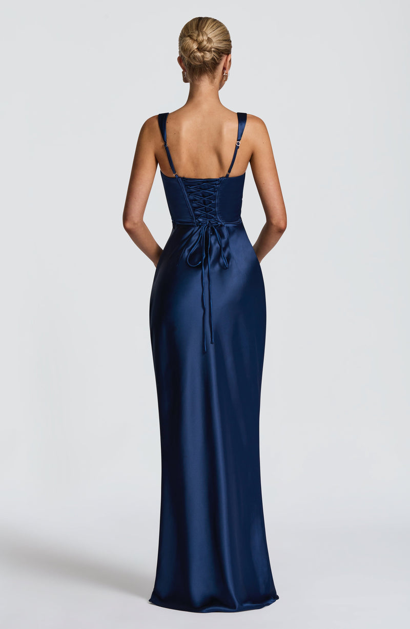 Elegant Blue Maxi Dress - Calanthe Maxi Dress by Babyboo Fashion Elegant Blue Maxi Dress - Calanthe Maxi Dress by Babyboo Fashion