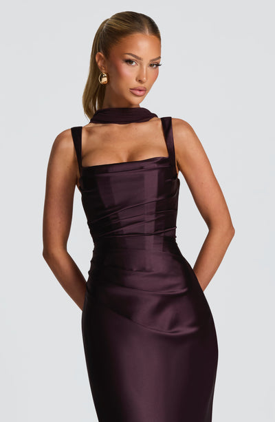 Calanthe Maxi Dress - Plum