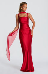 Calanthe Maxi Dress - Red Dress Babyboo Fashion Premium Exclusive Design