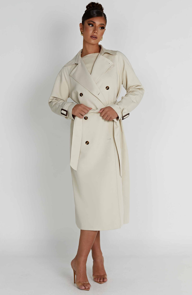 Camila Trench Coat - Sand Jackets Babyboo Fashion Premium Exclusive Design
