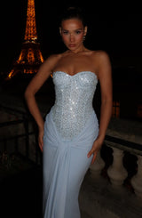 Carina Maxi Dress - Glacier Blue Dress Babyboo Fashion Premium Exclusive Design