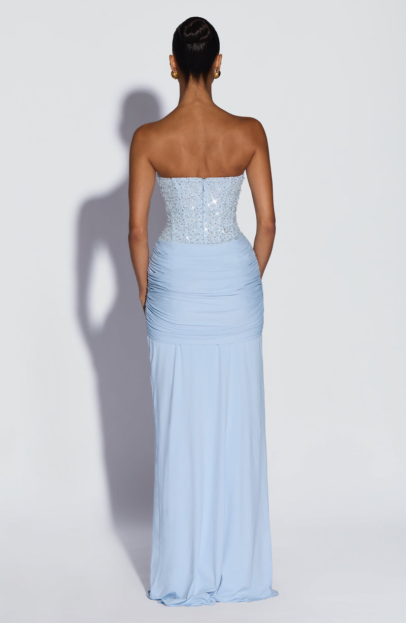 Blue Maxi Dress - Carina Maxi Dress in Glacier Blue | Babyboo Fashion Blue Maxi Dress - Carina Maxi Dress in Glacier Blue | Babyboo Fashion