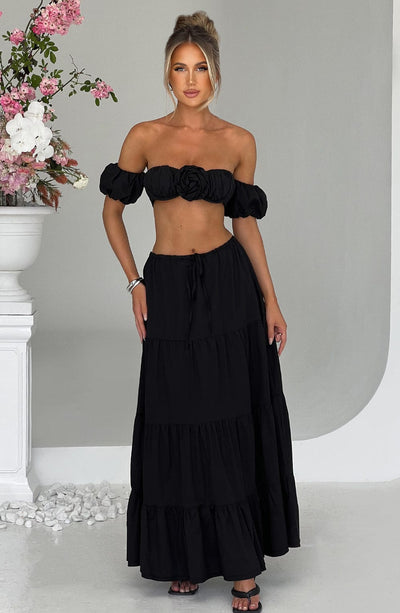 Carmen Maxi Skirt - Black Skirt XS/S Babyboo Fashion Premium Exclusive Design