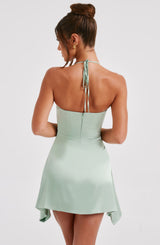 Cartia Mini Dress - Sage Dress Babyboo Fashion Premium Exclusive Design