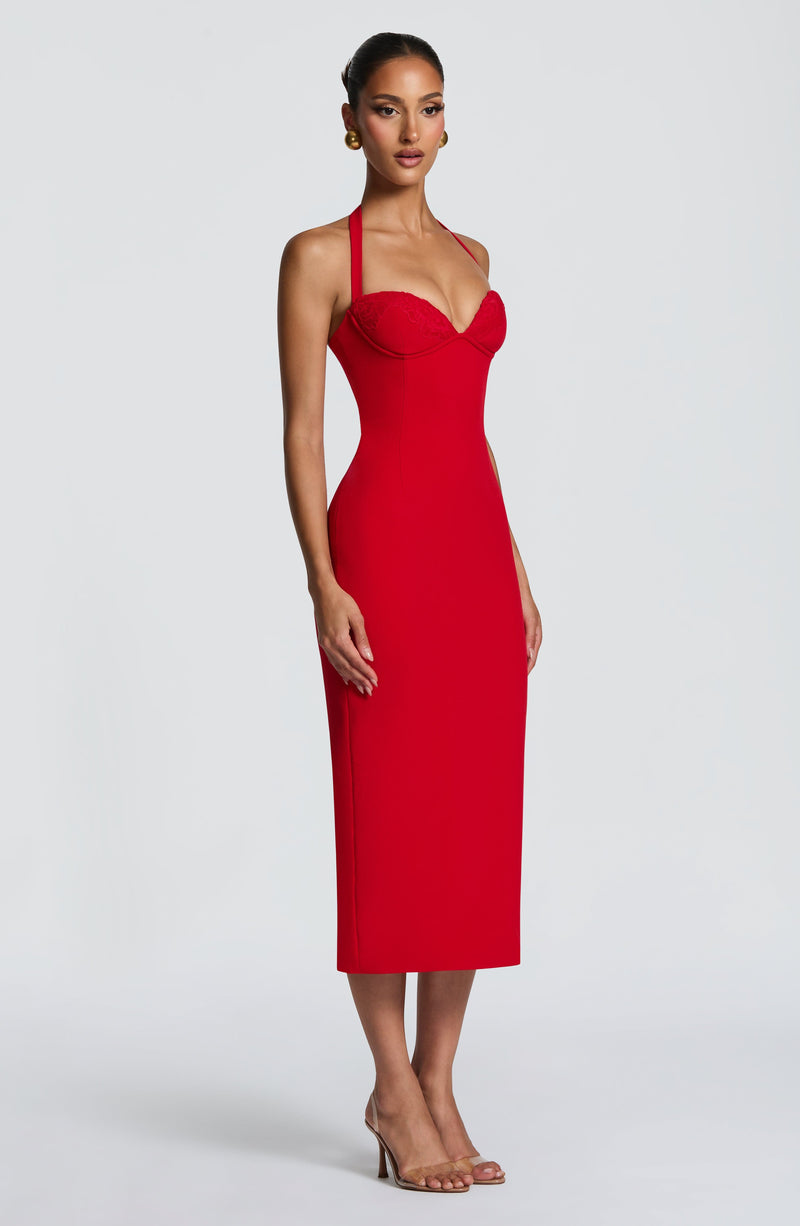 Shop the Red Midi Dress