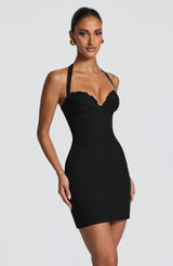 Cassia Mini Dress - Black Dress Babyboo Fashion Premium Exclusive Design
