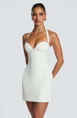 Cassia Mini Dress - Ivory Dress Babyboo Fashion Premium Exclusive Design