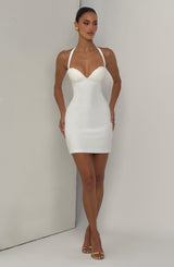 Cassia Mini Dress - Ivory Dress Babyboo Fashion Premium Exclusive Design