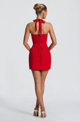 Cassia Mini Dress - Red Dress Babyboo Fashion Premium Exclusive Design