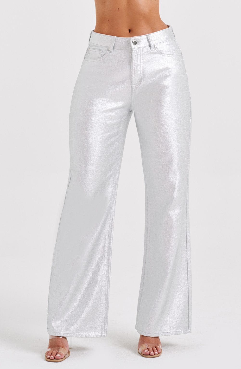 CAITLYN PANTS - Silver main image 1
