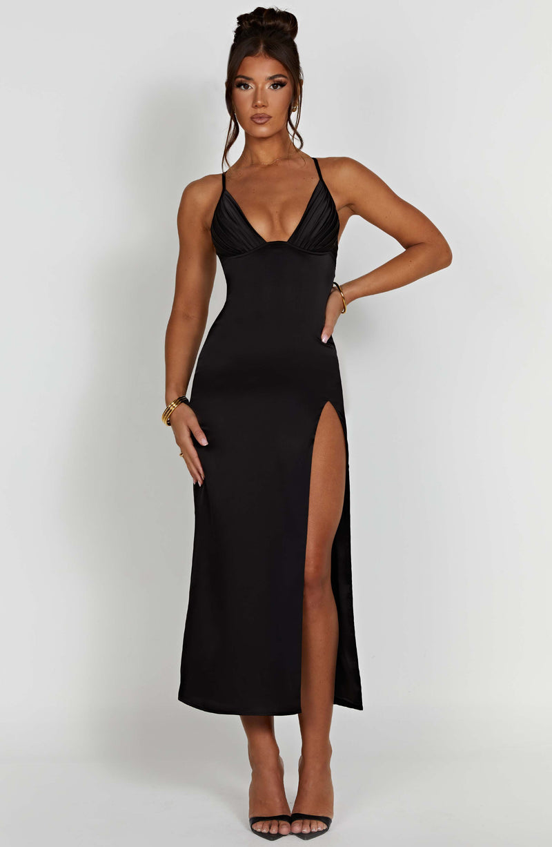 Cece Midi Dress - Black Dress Babyboo Fashion Premium Exclusive Design