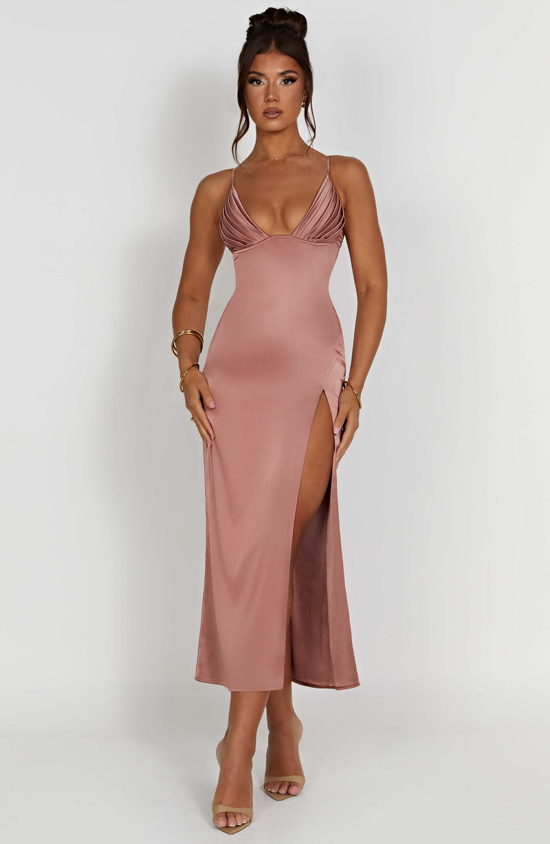 Cece Midi Dress - Rose Pink Dress Babyboo Fashion Premium Exclusive Design