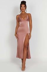 Cece Midi Dress - Rose Pink Dress Babyboo Fashion Premium Exclusive Design