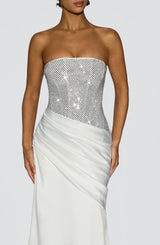 Celestia Maxi Dress - Ivory Dress Babyboo Fashion Premium Exclusive Design