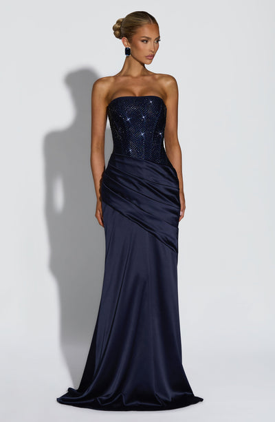 Buy Blue Maxi Dress - Celestia Maxi Dress - Navy | Babyboo Fashion Buy Blue Maxi Dress - Celestia Maxi Dress - Navy | Babyboo Fashion