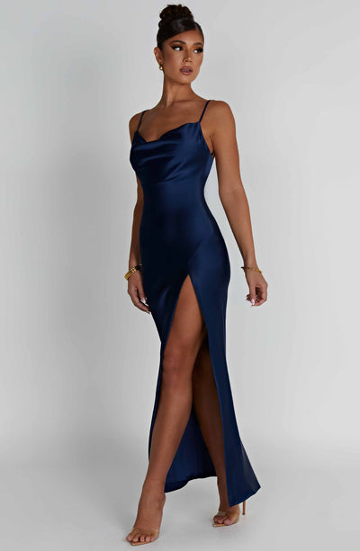 Celestina Maxi Dress - Navy Dress Babyboo Fashion Premium Exclusive Design