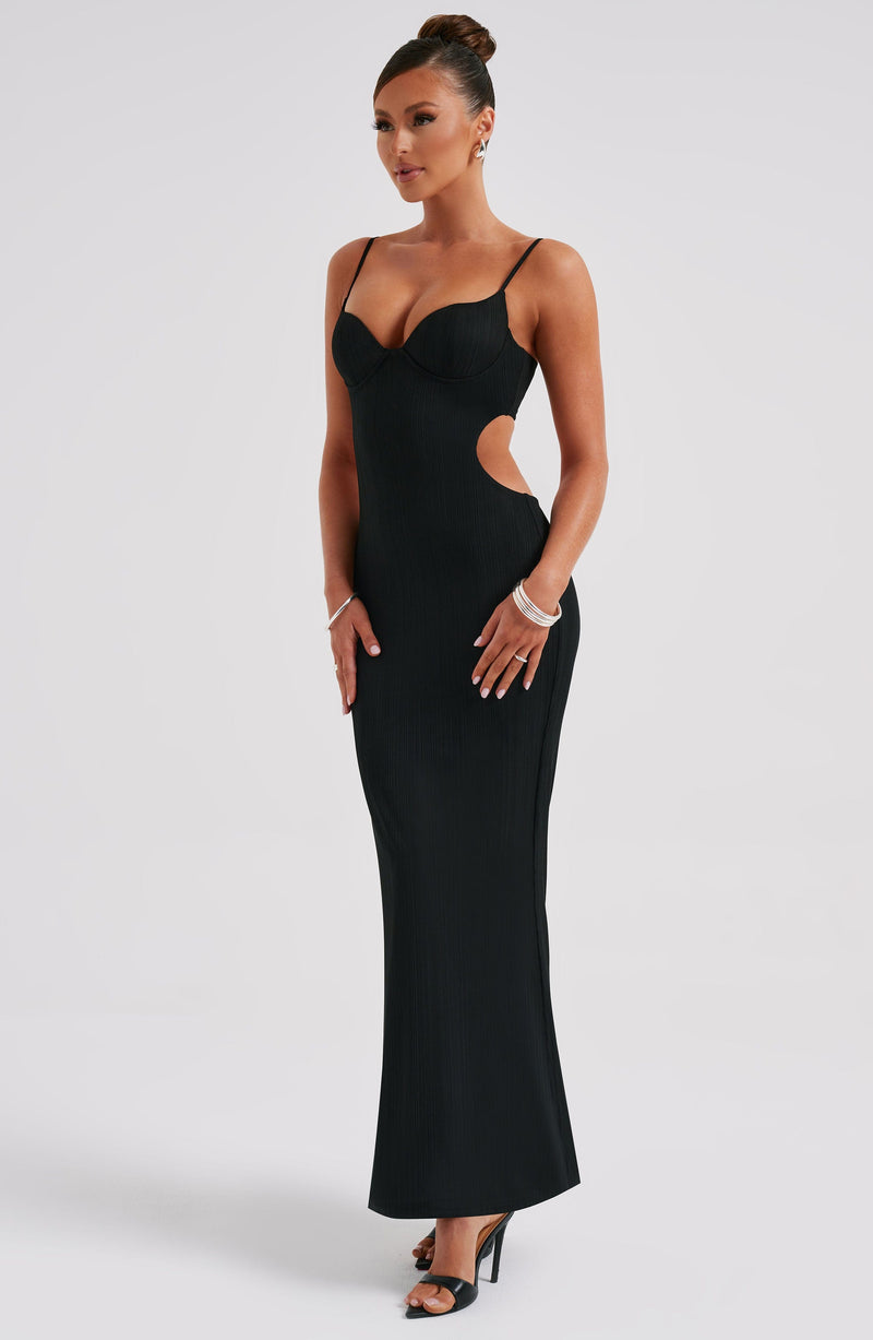 Celine Maxi Dress - Black Dress Babyboo Fashion Premium Exclusive Design