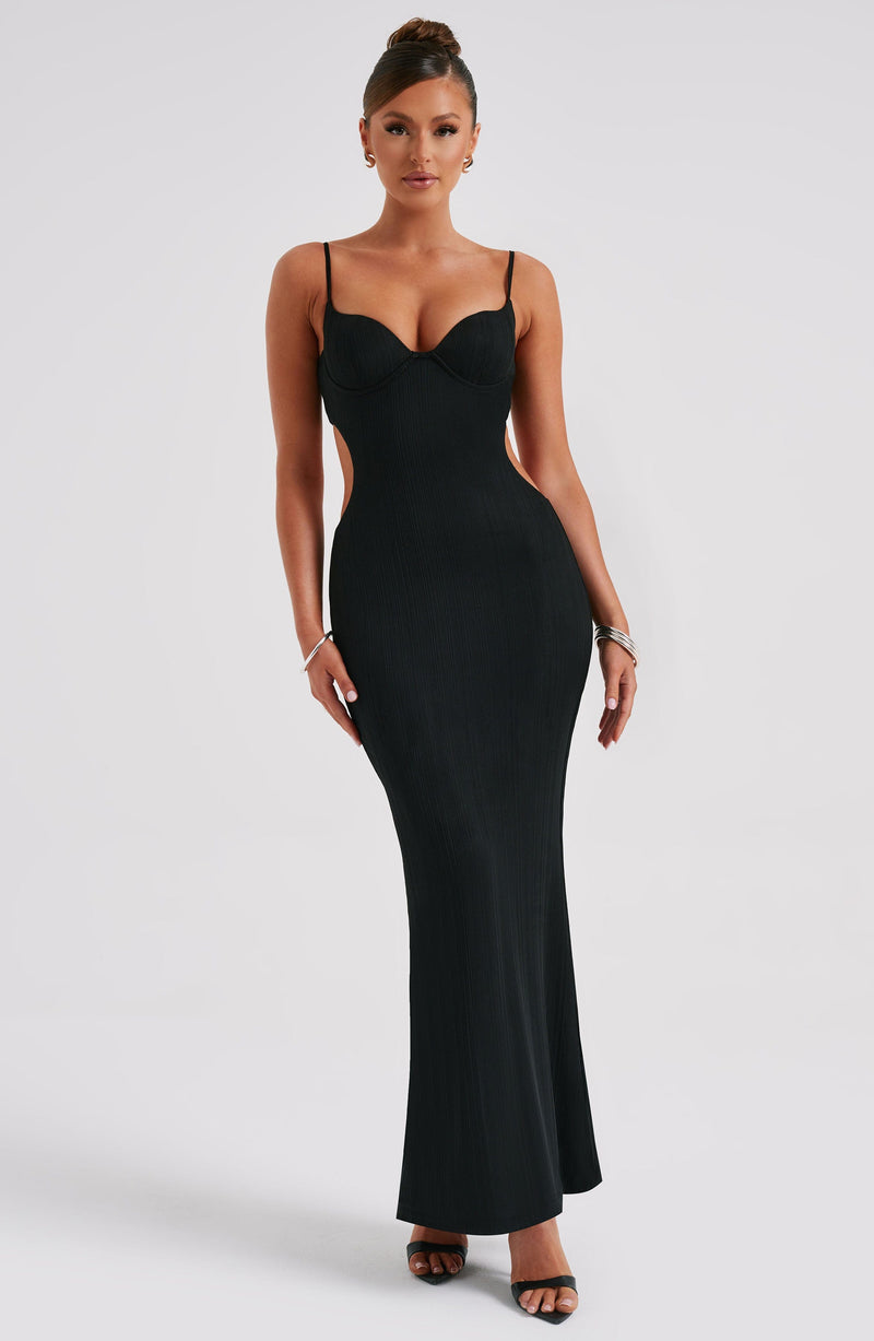 Celine Maxi Dress - Black Dress XS Babyboo Fashion Premium Exclusive Design