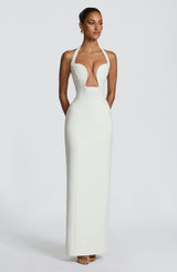 Charlotte Maxi Dress - Ivory Dress Babyboo Fashion Premium Exclusive Design