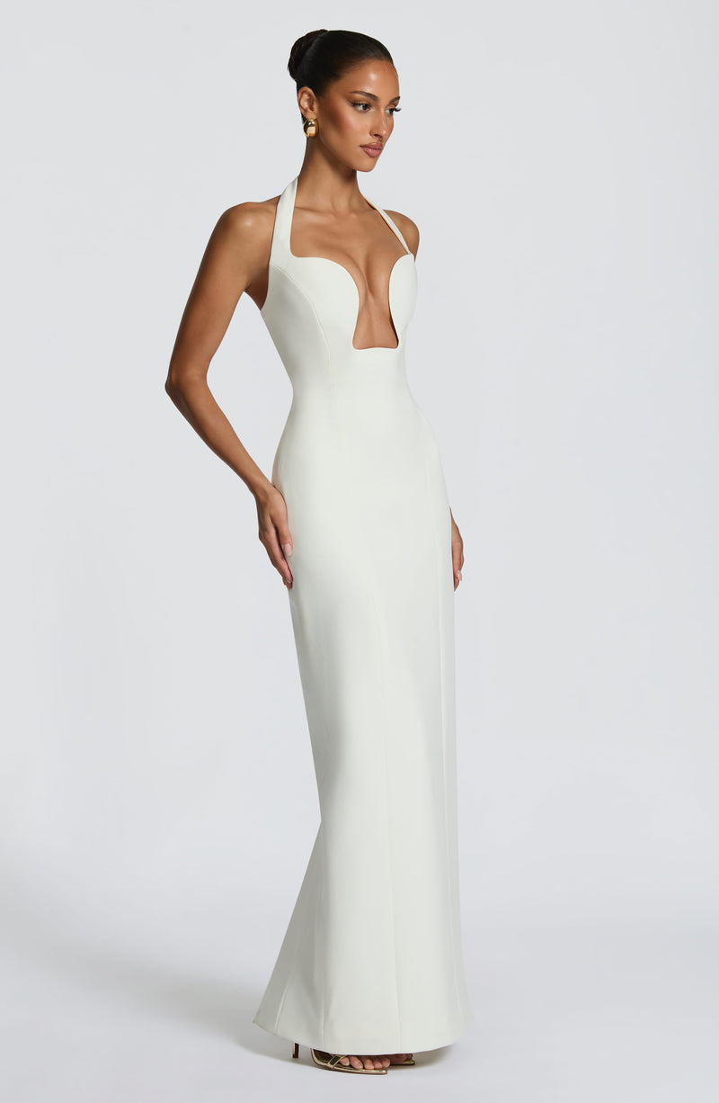 charlotte maxi dress Charlotte | One Shoulder Lemon Yellow Maxi Dress