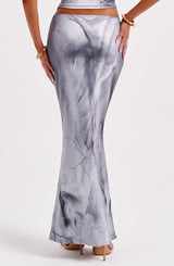 Charmayne Maxi Skirt - Grey Body Print Skirt Babyboo Fashion Premium Exclusive Design