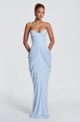 Chiara Maxi Dress - Glacier Blue Dress Babyboo Fashion Premium Exclusive Design