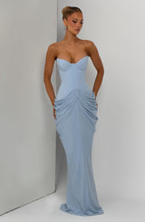 Chiara Maxi Dress - Glacier Blue Dress Babyboo Fashion Premium Exclusive Design