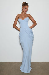 Chiara Maxi Dress - Glacier Blue Dress Babyboo Fashion Premium Exclusive Design