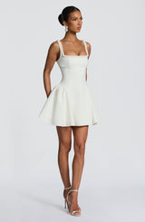 Christie Mini Dress - Ivory Dress Babyboo Fashion Premium Exclusive Design