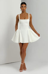 Christie Mini Dress - Ivory Dress Babyboo Fashion Premium Exclusive Design