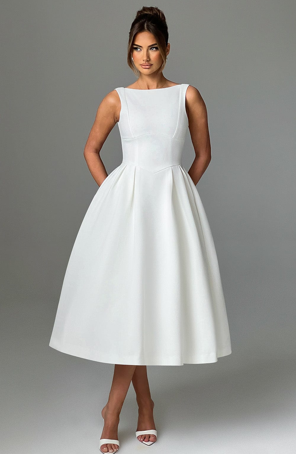 Sierra Midi Dress in Clarabell Liberty