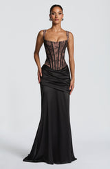 Claudette Maxi Skirt - Black Skirt Babyboo Fashion Premium Exclusive Design