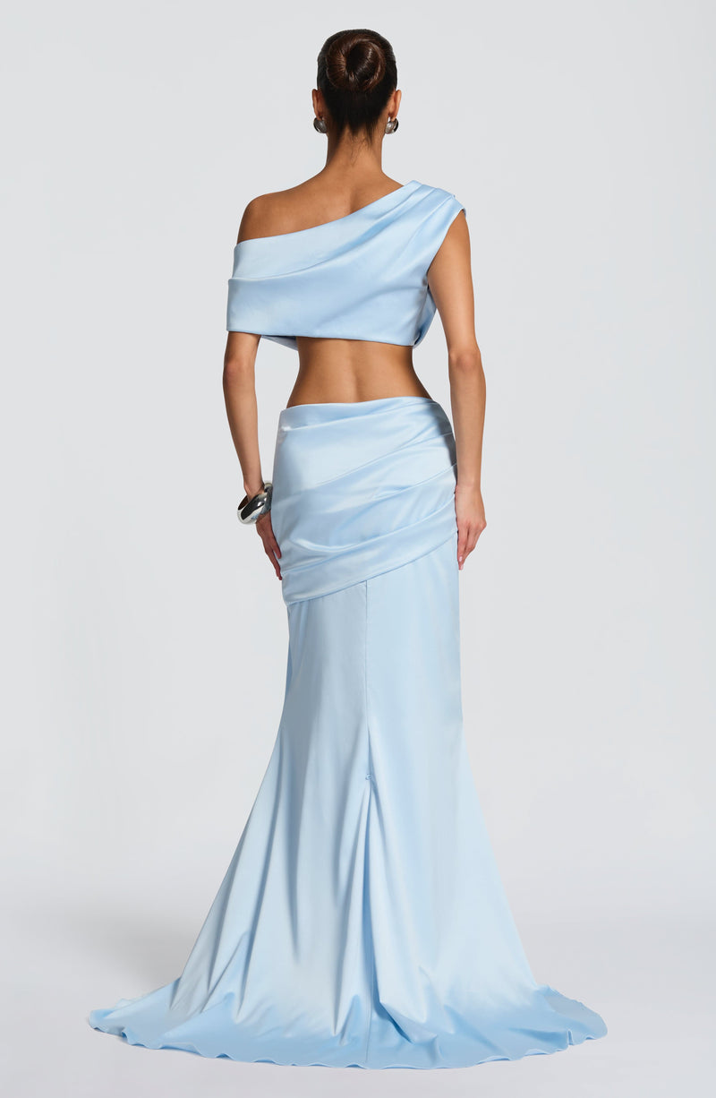 Claudette Maxi Skirt - Glacier Blue Skirt Babyboo Fashion Premium Exclusive Design