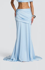 Claudette Maxi Skirt - Glacier Blue Skirt Babyboo Fashion Premium Exclusive Design