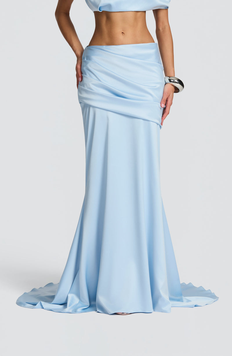 Claudette Maxi Skirt - Glacier Blue Skirt Babyboo Fashion Premium Exclusive Design