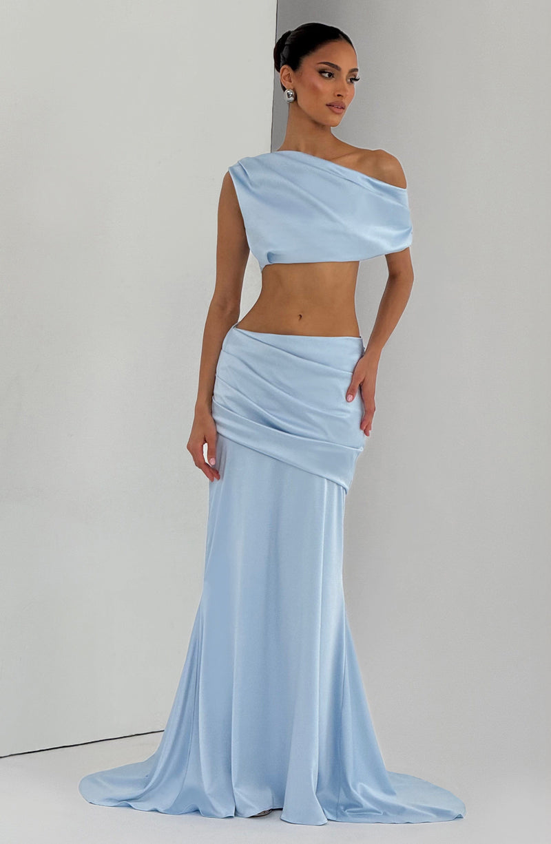 Claudette Maxi Skirt - Glacier Blue Skirt Babyboo Fashion Premium Exclusive Design
