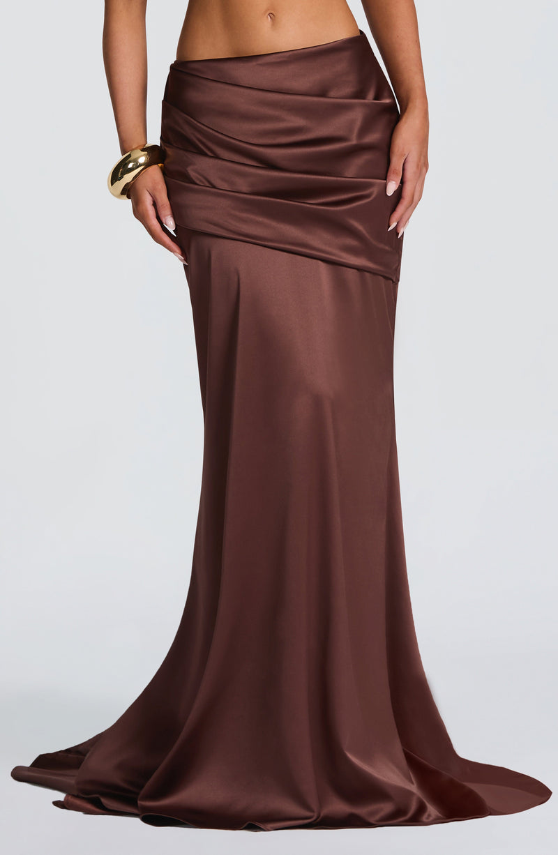 brown dress skirt Willow Brown Lace Midi Skirt - US 8 main image 0