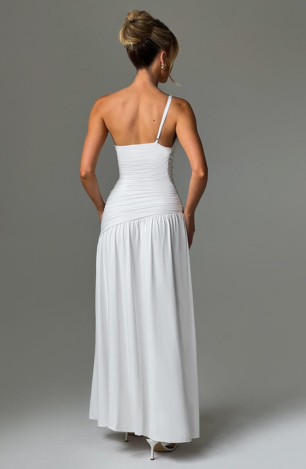 Curtain Maxi Dress White