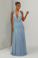Cleo Maxi Dress - Glacier Blue Dress Babyboo Fashion Premium Exclusive Design