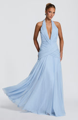 Cleo Maxi Dress - Glacier Blue Dress XS Babyboo Fashion Premium Exclusive Design
