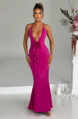 Constantina Maxi Dress - Hot Pink Dress XS Babyboo Fashion Premium Exclusive Design