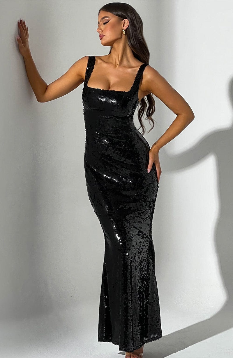 Corinne Maxi Dress - Black Dress XS Babyboo Fashion Premium Exclusive Design