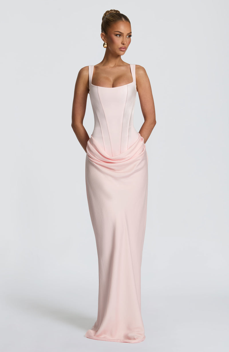 Babyboo Cornelia Maxi Dress in Blush Size XXL