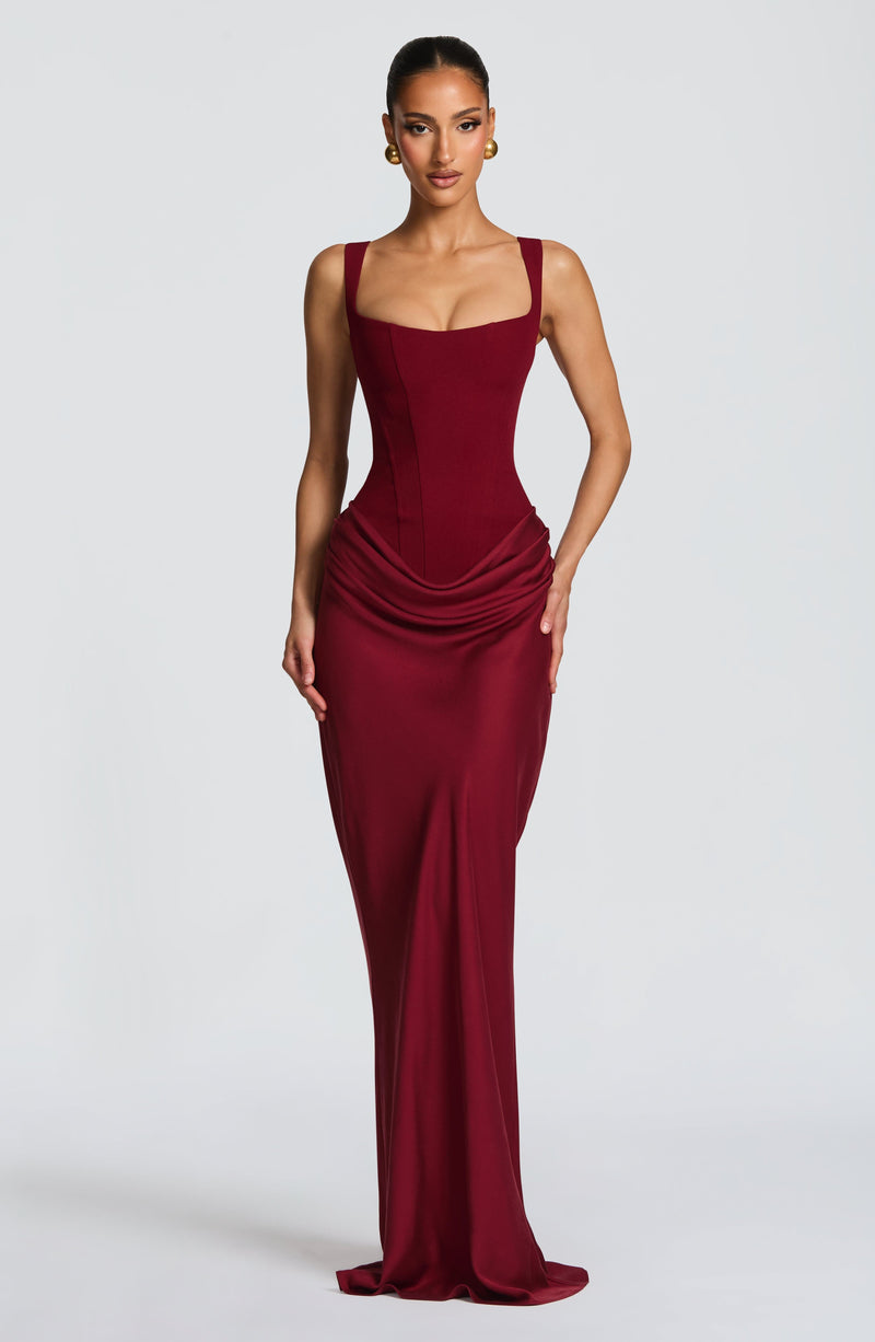 Cornelia Maxi Dress - Burgundy Cornelia Maxi Dress - Burgundy