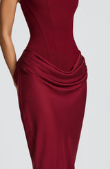Cornelia Maxi Dress - Burgundy Dress Babyboo Fashion Premium Exclusive Design