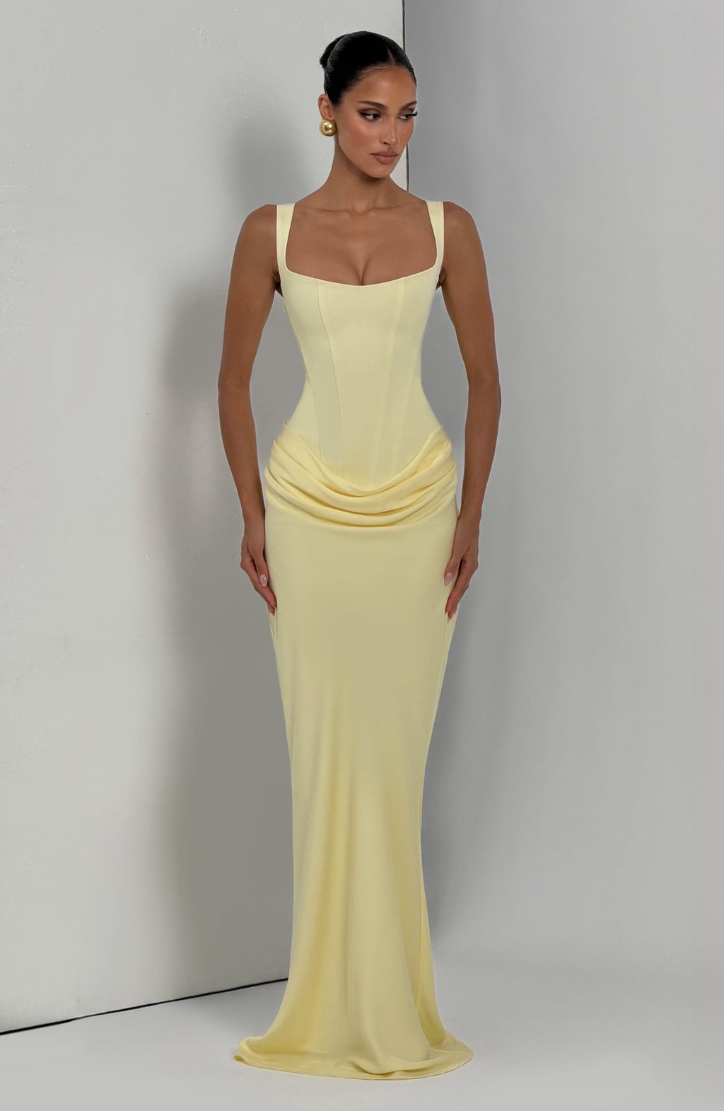 Babyboo Cornelia Maxi Dress in Lemon Size XXL