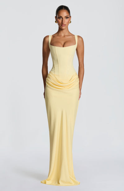 Yellow Maxi Dress - Cornelia Maxi Dress