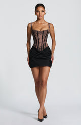 Cornelia Mini Dress - Black Lace Dress Babyboo Fashion Premium Exclusive Design