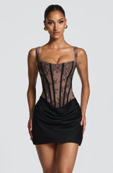 Cornelia Mini Dress - Black Lace Dress XS Babyboo Fashion Premium Exclusive Design