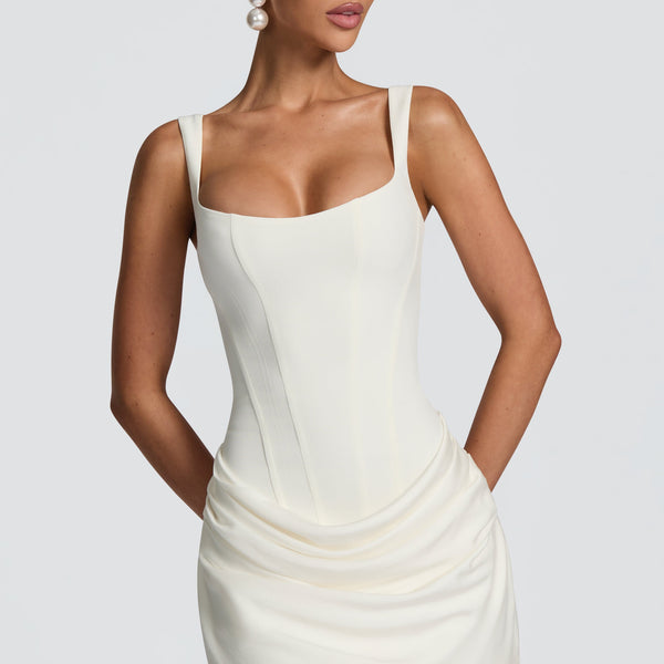 White Mini Dress - Cornelia Mini Dress - Ivory | Babyboo Fashion White Mini Dress - Cornelia Mini Dress - Ivory | Babyboo Fashion